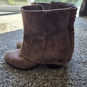 Fergie Taupe Ankle Booties